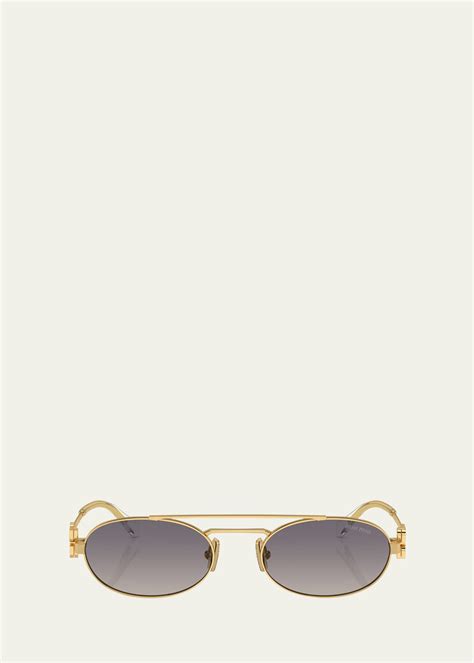 miu miu 53mm oval sunglasses|miu sunglasses for men.